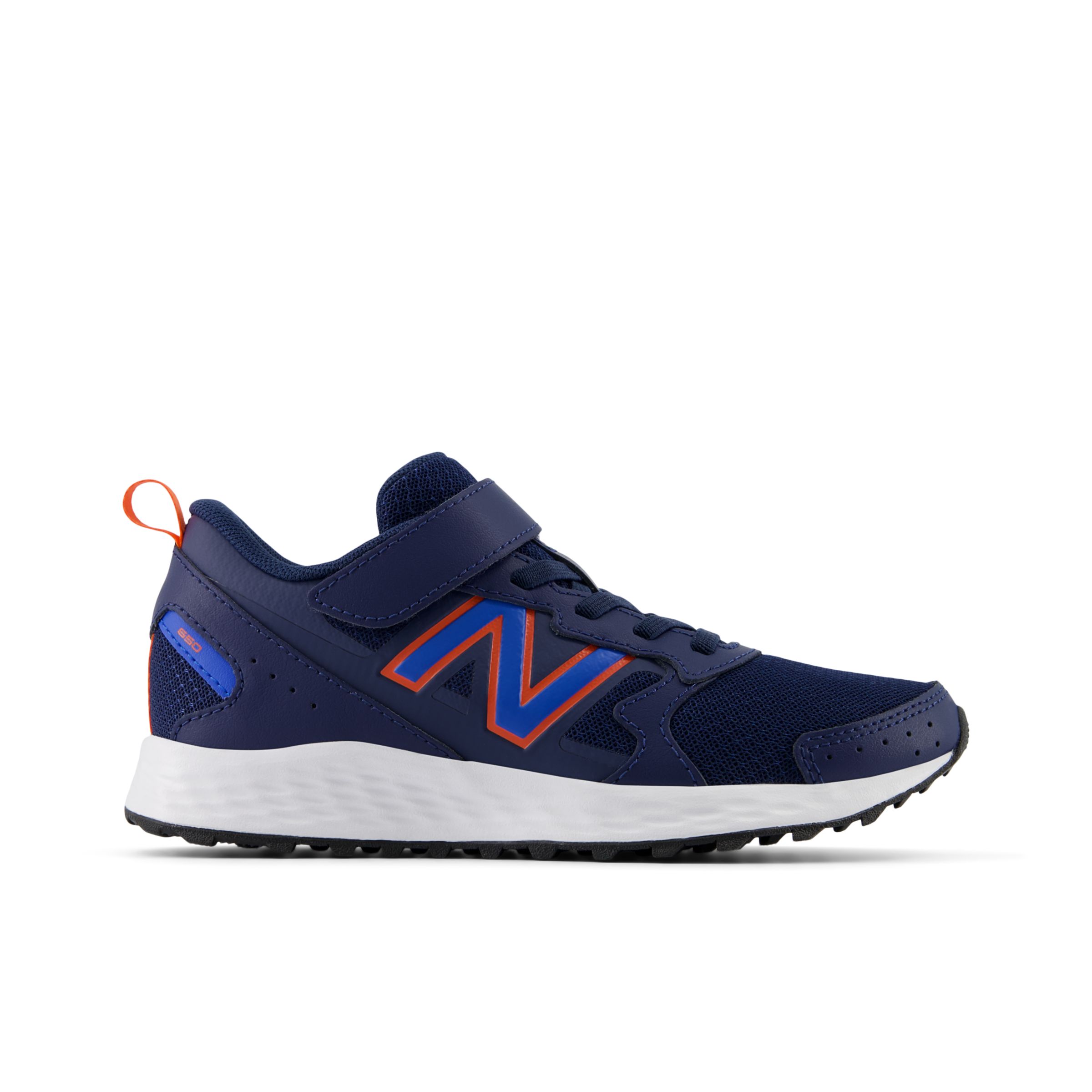 

New Balance Kids' Fresh Foam 650 Bungee Lace with Top Strap Blue/Orange - Blue/Orange