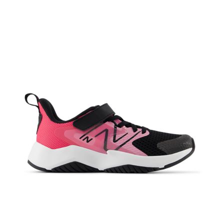 Rave Run v2 Bungee Lace with Top Strap, NB Navy with Electric Sky with Sweetgrass, YTRAVAS2