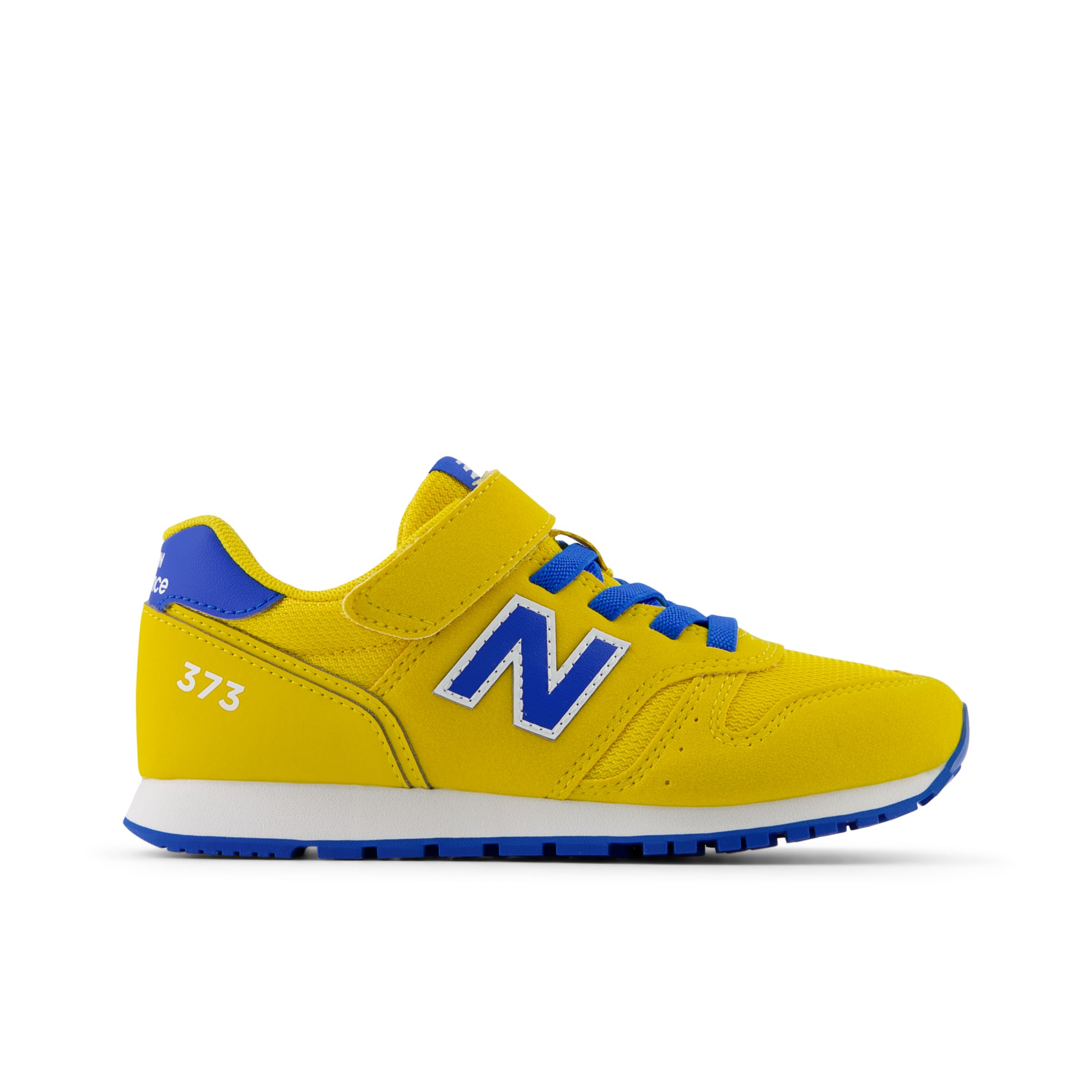 New Balance Kids' 373 Hook and Loop en Orange/Bleu, Synthetic, Taille 34.5