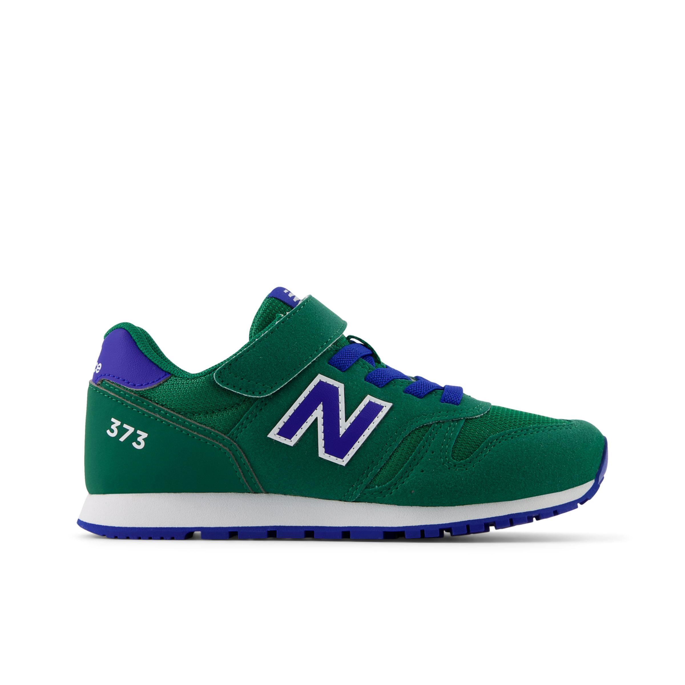 New Balance Kinder 373 Hook and Loop in Grün/Blau