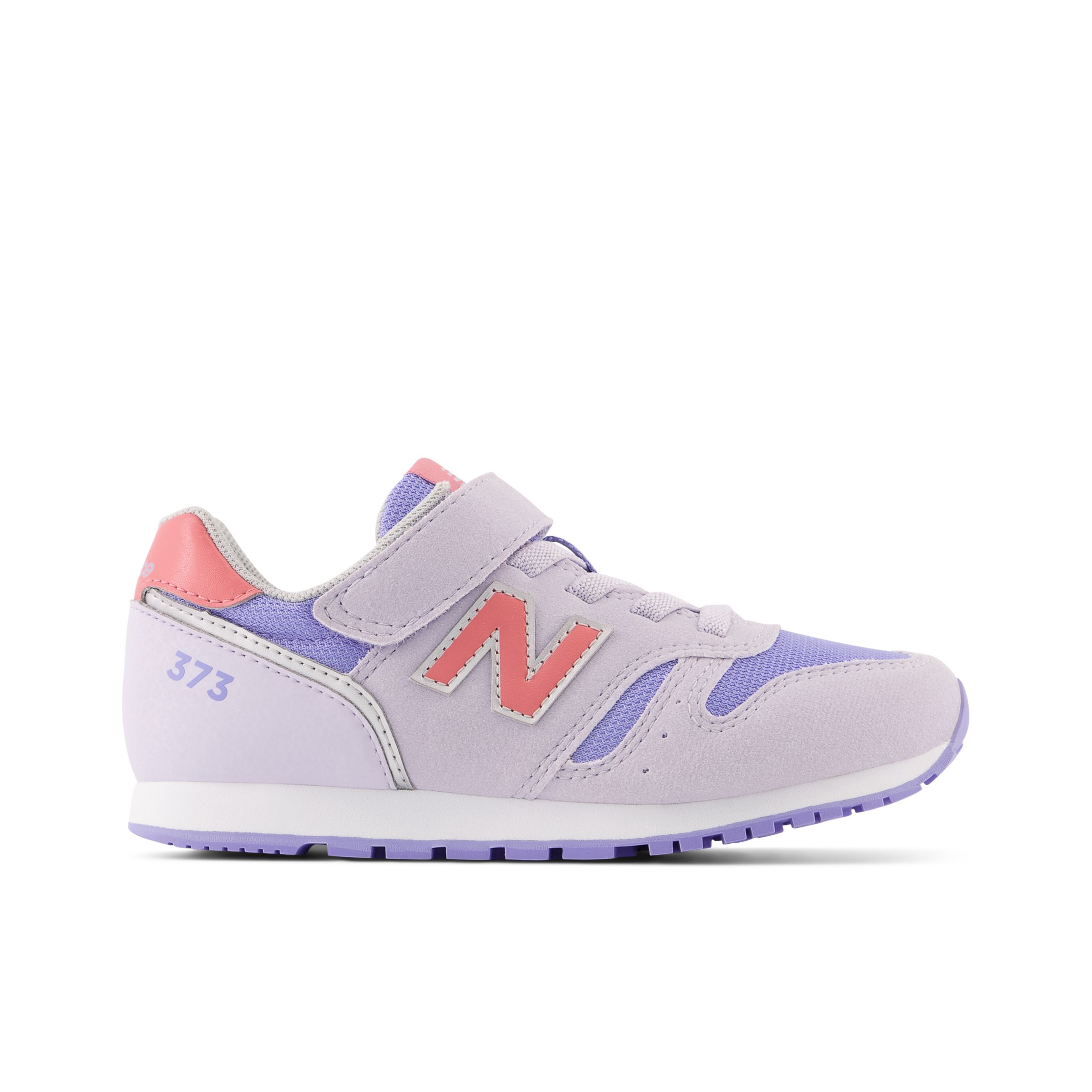 

New Balance Enfant 373 Bungee Lace with Top Strap en Mauve/Rose, Synthetic, Taille 39