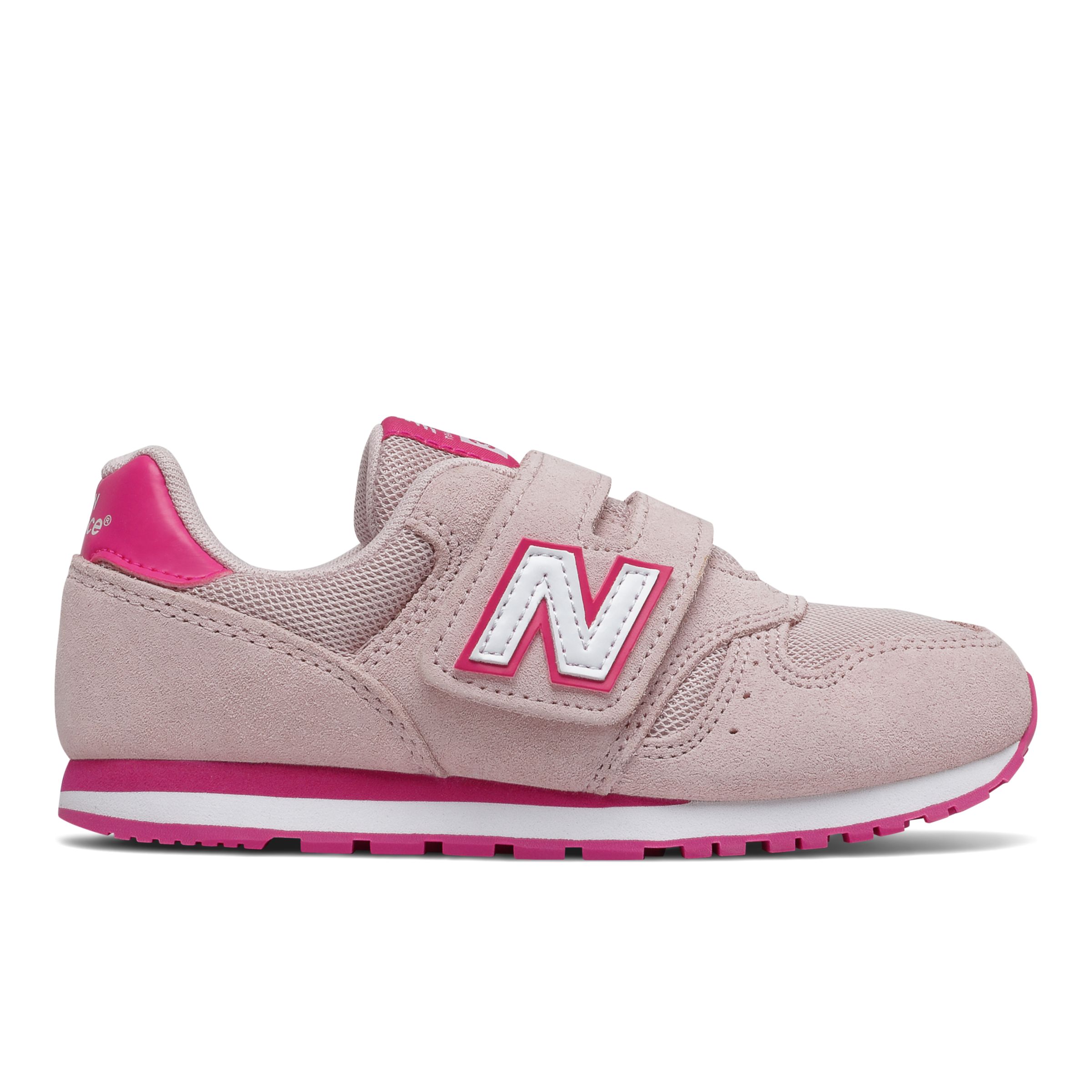 New Balance Enfants 373 Hook & Loop en Rose, Synthetic, Taille 29