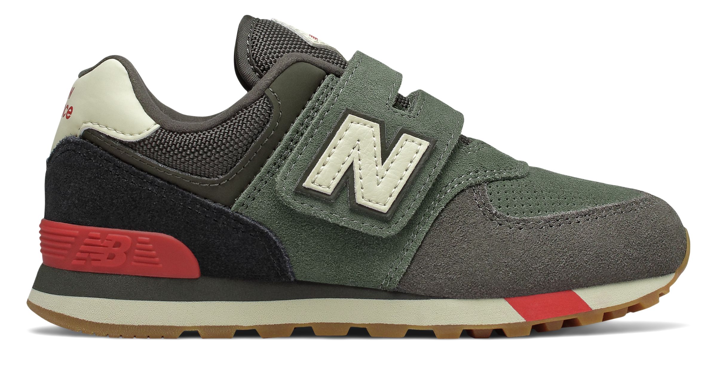 camo green with team red 574