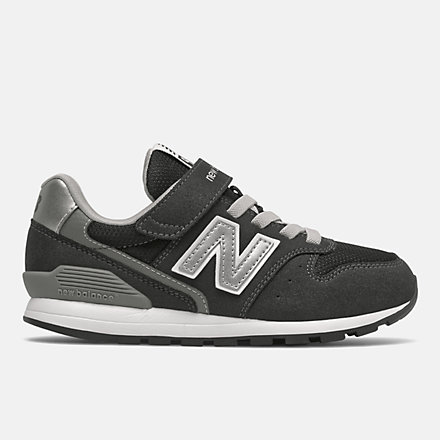 New Balance 996 Bungee Lace with Top Strap, YV996BK3 image number null